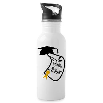 Bachelor 2026 - Water bottle with straw - white - Right