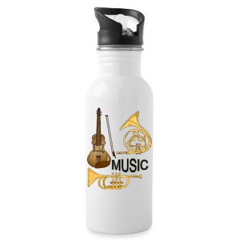 Musical instruments - Water bottle with straw - white - Right