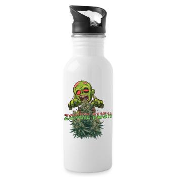 Zombie Kush - Water bottle with straw - white - Right