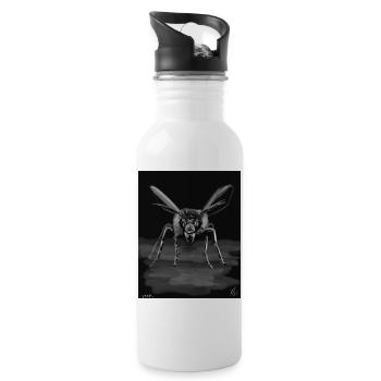 Midnight Stinger Mono Bee - Trinkflasche mit integriertem Trinkhalm - Weiß - Rechts