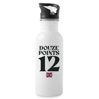 Douze Points Eurovision  - Water bottle with straw - white - Right