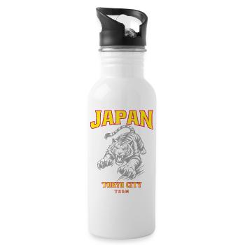 Japan Tokyo City Team - Water bottle with straw - white - Right