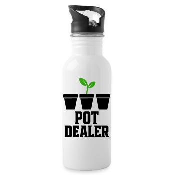 Green Hand Gardening Pots Dealer - Water bottle with straw - white - Right