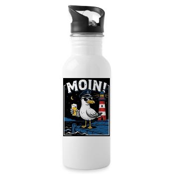 Coast Pub Seagull Beer - Water bottle with straw - white - Right