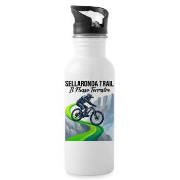 Sellaronda Neon Summit MTB Rider - Water bottle with straw - white - Right