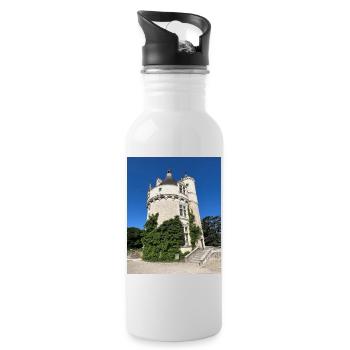 La tour des Marques - Gourde avec paille intégrée - blanc - Droite