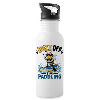  Cartoons SUP Paddleboard Board Stand Up paddel - Trinkflasche mit integriertem Trinkhalm - Weiß - Rechts