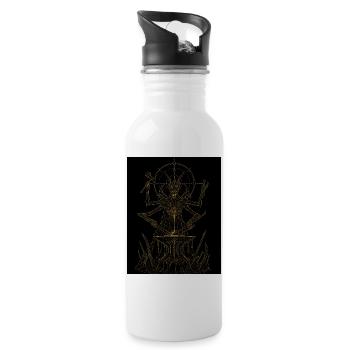 Knochenschmied  - Trinkflasche mit integriertem Trinkhalm - Weiß - Rechts
