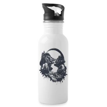 Hiking - The Sounds of Nature - Water bottle with straw - white - Right