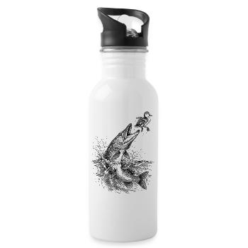 Pike Surface Hunt 2 | Classic Collection - Water bottle with straw - white - Right