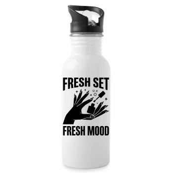 Fresh Set Fresh Mood Nail Design Nails Manicure - Water bottle with straw - white - Right