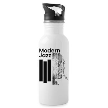 Modern Jazz Icon - Water bottle with straw - white - Right