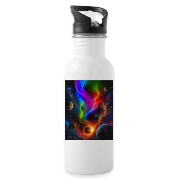 Eclipse 2026! - Water bottle with straw - white - Right