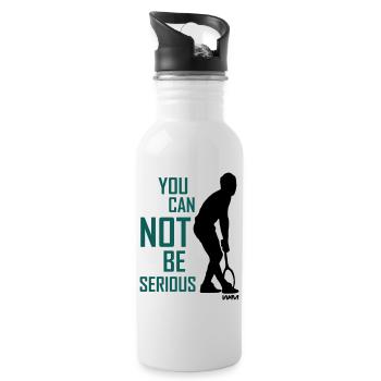 You cant be serious McEnroe  - Gourde avec paille intégrée - blanc - Droite