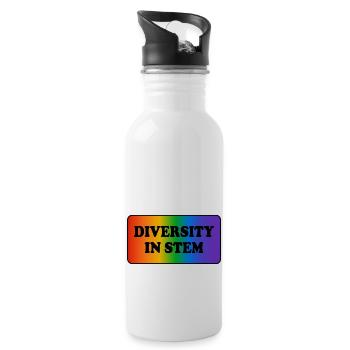 Diversity in STEM - Water bottle with straw - white - Right