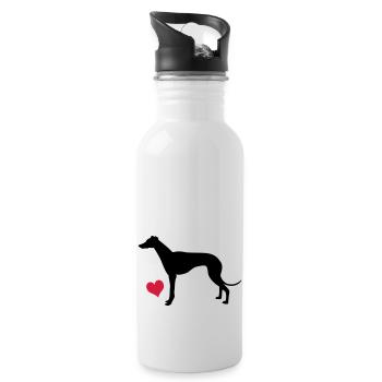 Greyhound - Water bottle with straw - white - Right