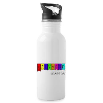 Salvador Bahia - Water bottle with straw - white - Right