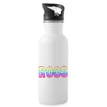 roos rs arc-en-ciel - Gourde avec paille intégrée - blanc - Droite