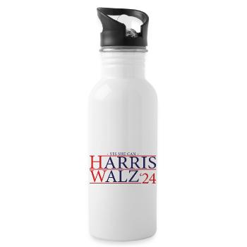 Kamala Walz 2024 - Kamala pour la présidente - Gourde avec paille intégrée - blanc - Droite