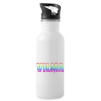 vilma rs arc-en-ciel - Gourde avec paille intégrée - blanc - Droite