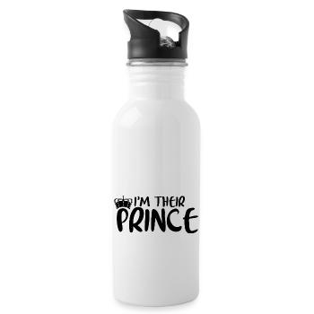 I'm Their Prince 2 - Trinkflasche mit integriertem Trinkhalm - Weiß - Rechts