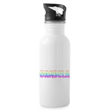 candela rs regenbogen - Trinkflasche mit integriertem Trinkhalm - Weiß - Rechts