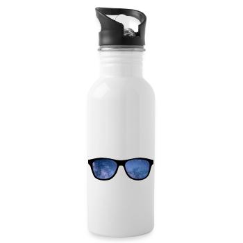 Lunettes de soleil Vacances Heure d’été - Gourde avec paille intégrée - blanc - Droite