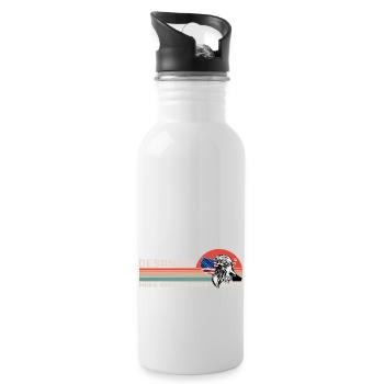 Ron DeSantis 2024 - Make America Florida, USA - Trinkflasche mit integriertem Trinkhalm - Weiß - Rechts