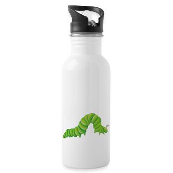 Caterpillar - Water bottle with straw - white - Right