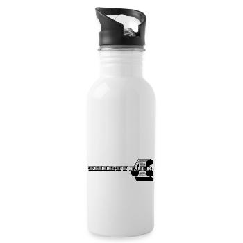 34th Birthday Gift Ideas for Him Men Shirt - Water bottle with straw - white - Right