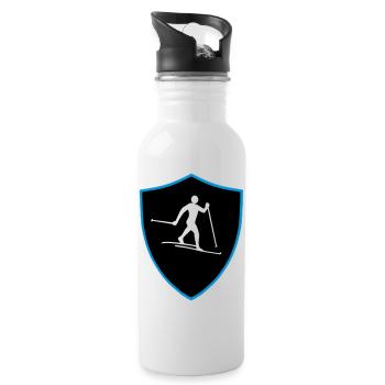 Nordic shield - Water bottle with straw - white - Right