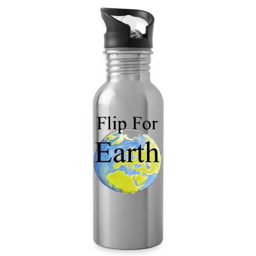 Flip For Earth T-shirt - Vattenflaska med integrerat sugrör