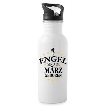 Ange de mars - Gourde avec paille intégrée - blanc - Droite