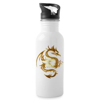 kite - Water bottle with straw - white - Right