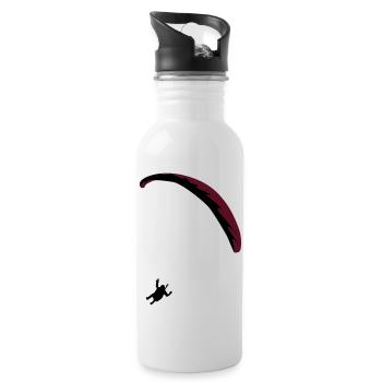 Paraglider Paragliding - Water bottle with straw - white - Right