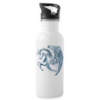 Pegasus (Remade) - Water bottle with straw - white - Right
