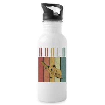 Koala bear - Water bottle with straw - white - Right