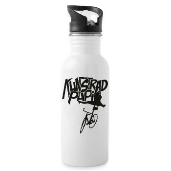 Artistic cycling, artistic cycling, indoor cycling - Water bottle with straw - white - Right