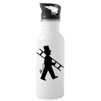 schornsteinfeger - Water bottle with straw - white - Right