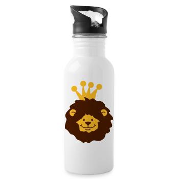 Lion King - Trinkflasche mit integriertem Trinkhalm - Weiß - Rechts