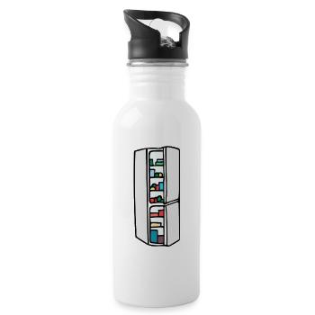 fridge - Water bottle with straw - white - Right