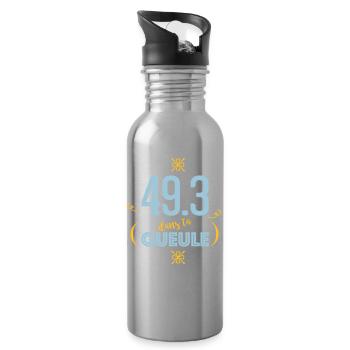 49.3 In Your Mouth - Water bottle with straw - silver - Right