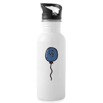 balloon - Water bottle with straw - white - Right