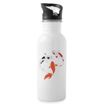 Koi - Trinkflasche mit integriertem Trinkhalm - Weiß - Rechts