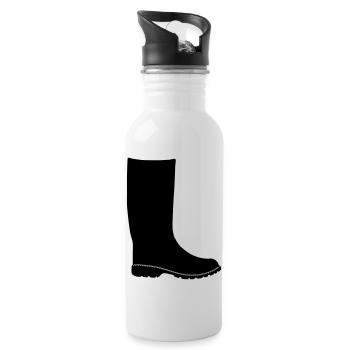 rubber boots - Water bottle with straw - white - Right
