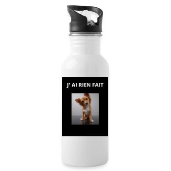 J AI RIEN FAIT - Gourde avec paille intégrée - blanc - Droite