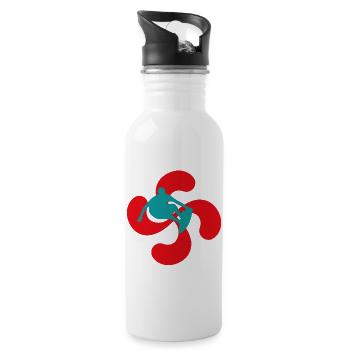 surf Basque country 2 - Water bottle with straw - white - Right