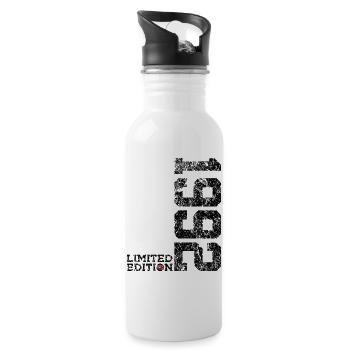 34TH BIRTHDAY 34 YEARS LIMITED EDITION 1992 - Water bottle with straw - white - Right