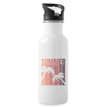 Goodbye School Hello Summer | Last day of school - Water bottle with straw - white - Right