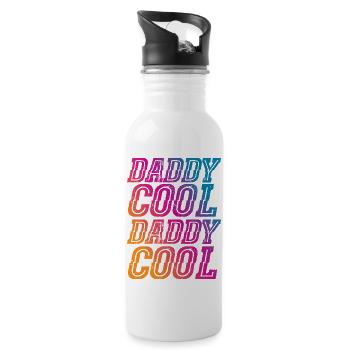 Daddy Cool Cooler Vater - Trinkflasche mit integriertem Trinkhalm - Weiß - Rechts